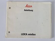 Leica minilux original for sale  SITTINGBOURNE