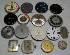 VTG LOT OF WATCH MOVEMENT PARTS WATCHMAKER TARA LUCERNE HELBROS ELGIN BERCO #14 for sale  Shipping to South Africa