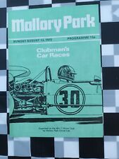 Mallory park programme.clubman for sale  WORCESTER