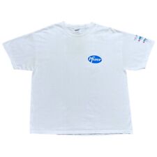 Camiseta masculina vintage Pfizer tamanho XL branca algodão gráfico vacina promocional vintage comprar usado  Enviando para Brazil