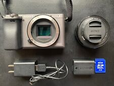 Câmera Digital Mirrorless Sony A6000 24.3MP com Lente 16-50mm 3.5-5.6 - Prata comprar usado  Enviando para Brazil