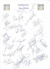 1999 linfield autographs for sale  EDINBURGH