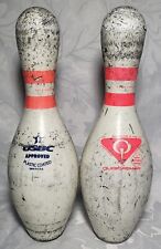 Pair of Vintage USBC Approved Bowling Pins Plastic Coated Made in the USA for sale  Shipping to South Africa