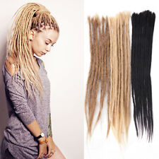 100% extensão dreadlock cabelo humano 20" feito à mão cabelo dreads tranças hippie locs, usado comprar usado  Enviando para Brazil
