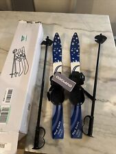 Esquis e varas de neve infantis Odoland para iniciantes com fixações, azuis comprar usado  Enviando para Brazil