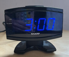 Rádio relógio Sharp Mini 4,75” com display digital azul testado funciona em excelente estado usado comprar usado  Enviando para Brazil
