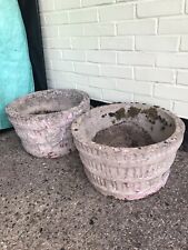 Pair Of Stone/Concrete Garden Pots/Planters., used for sale  NORWICH