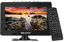 Milanix 7" TV LCD widescreen portátil com sintonizador de TV digital e USB, slot SD e entrada AV, usado comprar usado  Enviando para Brazil