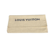 Usado, Bolso de polvo plegable Louis Vuitton crema 9"" x 5"" bolso de almacenamiento de regalo billetera para mujer segunda mano  Embacar hacia Argentina