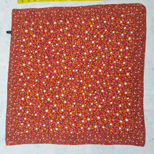VINTAGE LUXURIOUS AUTHENTIC SILK POLKA DOT POCKET SCARF NECKERCHIEF WHITE RED for sale  Shipping to South Africa