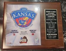 Placa Kansas University Jayhawks 2008 NCAA National Champions comprar usado  Enviando para Brazil