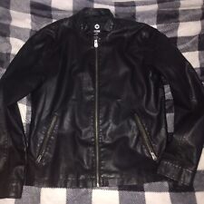 jack jones leather jacket for sale  YORK