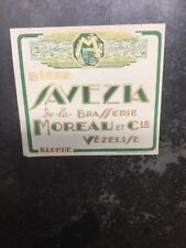 Ancien étiquette bière d'occasion  Vézelise