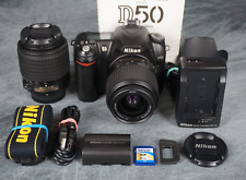 Nikon D50 6.1MP DSLR pacote sensor CCD com lentes 18-55 e 55-200mm, mais testado comprar usado  Enviando para Brazil