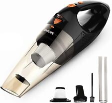 Powerful Cordless Car Vacuum Cleaner, Handheld Mini Hoover, Orange, 2 Filters for sale  Shipping to South Africa