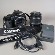 Canon Rebel XTi DSLR Camera w/ EF-S 18-55mm f/3.5-5.6 Lens Black - TESTED myynnissä  Leverans till Finland