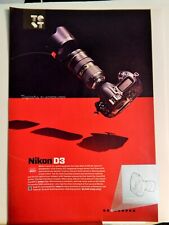 NIKON D3 DSLR CAMERA / HYUNDAI GENESIS SEDAN ORIG  VTG 2008  ADVERTISEMENT for sale  Shipping to South Africa