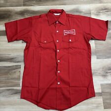 Usado, Camisa masculina Budweiser vintage média Unitog EUA uniforme de entrega trabalhador anos 70 comprar usado  Enviando para Brazil