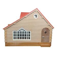 Used, Epoch Sylvanian Families Calico Critters Lakeside Lodge House Log Cabin Home  for sale  Shipping to South Africa