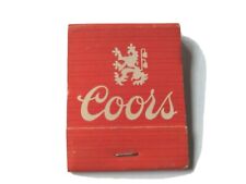Coors beer matchbook for sale  Owls Head