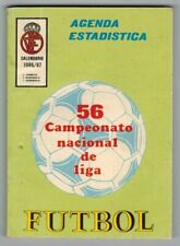 Agenda Estadistica Liga 1986/87 Spagna Calcio segunda mano  Embacar hacia Argentina