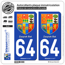 Sticker plaque immatriculation d'occasion  Balaruc-les-Bains