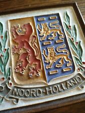RARE Porceleyne Fles Delft cloisonne LION LIONS RAMPANT tile: Noord Holland  tweedehands  verschepen naar Netherlands