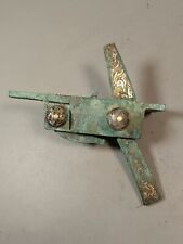Gatilho de besta de bronze chinês 弩机 incrustado arco de besta de ouro e prata gatilho Nuji comprar usado  Enviando para Brazil