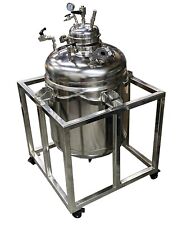 Precision Stainless Steel High Pressure 100 Gallon Vacuum Jacketed Tank w/ Coil for sale  Shipping to South Africa