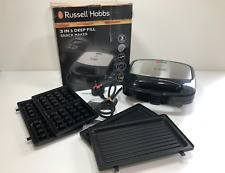 Russell Hobbs Sandwich Maker 3 in 1 Deep Fill Panini & waffle 760W Black 24540 for sale  Shipping to South Africa