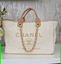Chanel deauville beige for sale  WARRINGTON