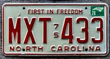 north carolina license plate for sale  Provo