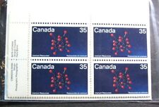 Canada Inscription Block Stamp Scott# 865 Uraninite Molecular  1980 MNH L522 for sale  Shipping to South Africa