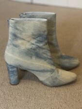 Denim boots booties for sale  Shipping to Ireland