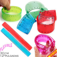 REGLA FLEXIBLE IRROMPIBLE 30 CM 12 PULGADAS UNBREAKABLE FLEXIBLE RULER INCHES segunda mano  Embacar hacia Argentina