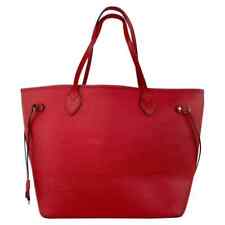Używany, Autentyczna skórzana torba na ramię Louis Vuitton Neverfull MM Red Coquelicot Epi na sprzedaż  Wysyłka do Poland