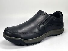 RRP £75 Brand New Hush Puppies Jasper Men's Black Leather Loafers Size 8 for sale  Shipping to South Africa