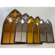 6 Pack Gothic Mirrors Wall Decor, Cathedral Arch Frame Tiny Mirror Goth Room Dec for sale  Shipping to South Africa