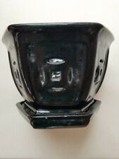 Bonsai Orchid Pot Hexagon Black Glazed 6"Wide x 5"Deep Used for sale  Oxford