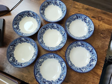 Wedgwood HIGHGROVE Blue Floral 6.75 Inch Soup Bowl- 7 Available- Williams Sonoma for sale  Shipping to South Africa