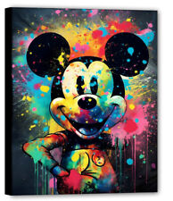 Mickey Mouse Smile Cartoon art Pop Modern Bild Top Wandbild Aktuell Kunst GR54 comprar usado  Enviando para Brazil