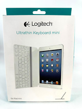 Teclado ultrafino Logitech para Apple iPad Mini-Blanco-Qwerty-Bluetooth, usado segunda mano  Embacar hacia Argentina