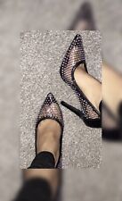 Fishnet diamanté heels for sale  BEDFORD