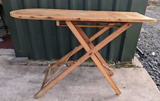 Used, Antique Wooden Folding Ironing Board, 2 Height Settings, Foldable, Vintage  for sale  Shipping to South Africa