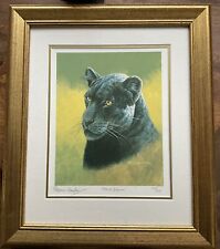 Black jaguar framed for sale  BARNSLEY