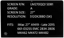 Apple iMac A1419 27" 5K tela retina IPS [GRAU A] LM270QQ1-SD B1 2015 comprar usado  Enviando para Brazil