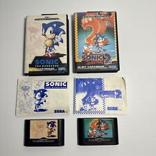 Sonic The Hedgehog 1 e 2 Pacote Sega Mega Drive Jogo Completo Na Caixa Com Manual comprar usado  Enviando para Brazil
