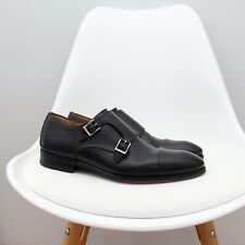 Used, Magnanni Men's Double Monk Strap Black Leather Dress Shoes Size EU40, US7.5, UK7 for sale  Shipping to South Africa