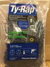 Used, ***100 PIECES*** THOMAS & BETTS TY RAPS TY23MX 4" 18# CABLE TIE  STAINLESS LOCK  for sale  Shipping to South Africa