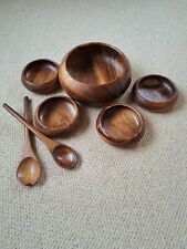 Wooden salad bowl for sale  ST. AUSTELL